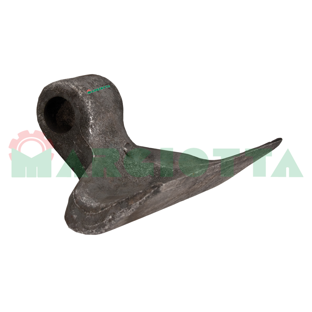 Mazza per trincia , diametro foro 20,5 larghezza attacco superiore 40 larghezza taglio lama 137 raggio 95
